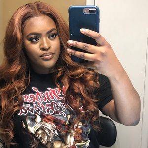 Ginger/Red Human hair wig
